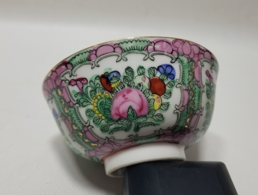 ALTI DAMGALI EL BOYAMA ANTİKA UZAKDOĞU KASE