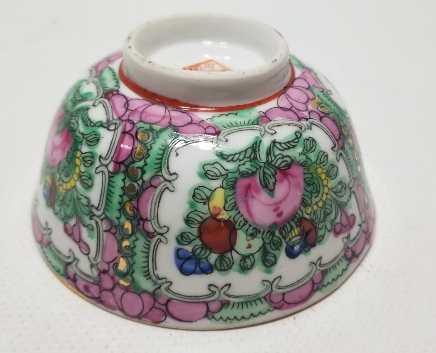 ALTI DAMGALI EL BOYAMA ANTİKA UZAKDOĞU KASE