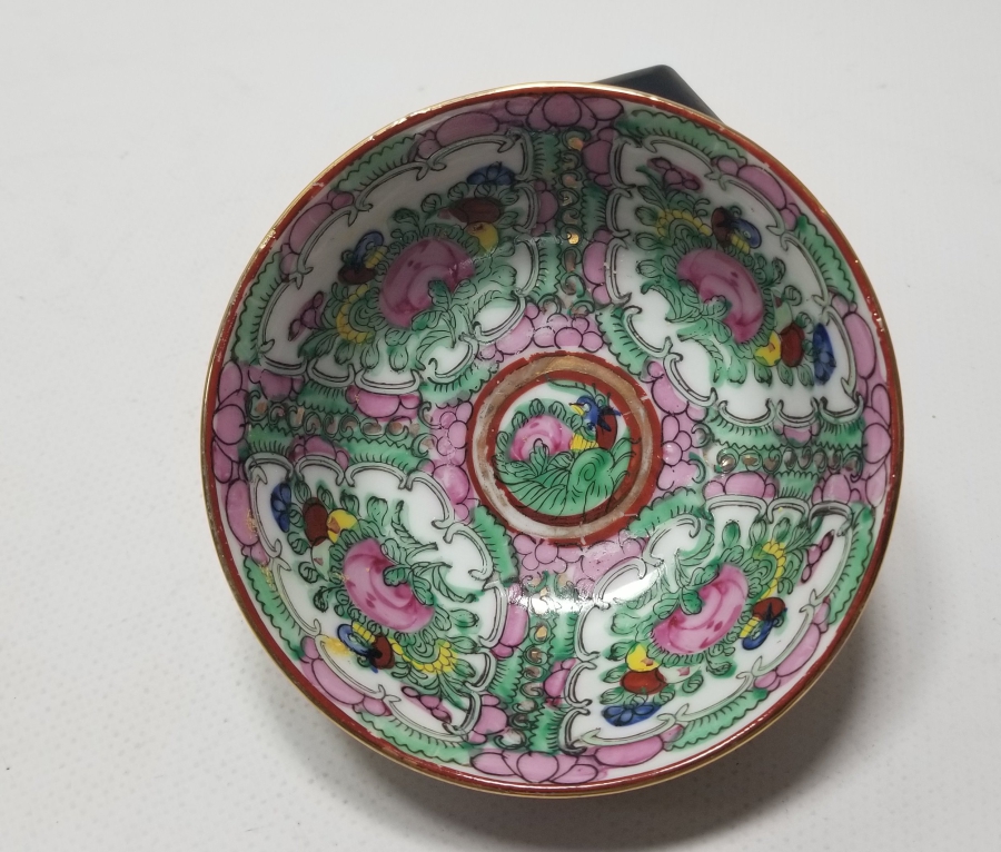 ALTI DAMGALI EL BOYAMA ANTİKA UZAKDOĞU KASE