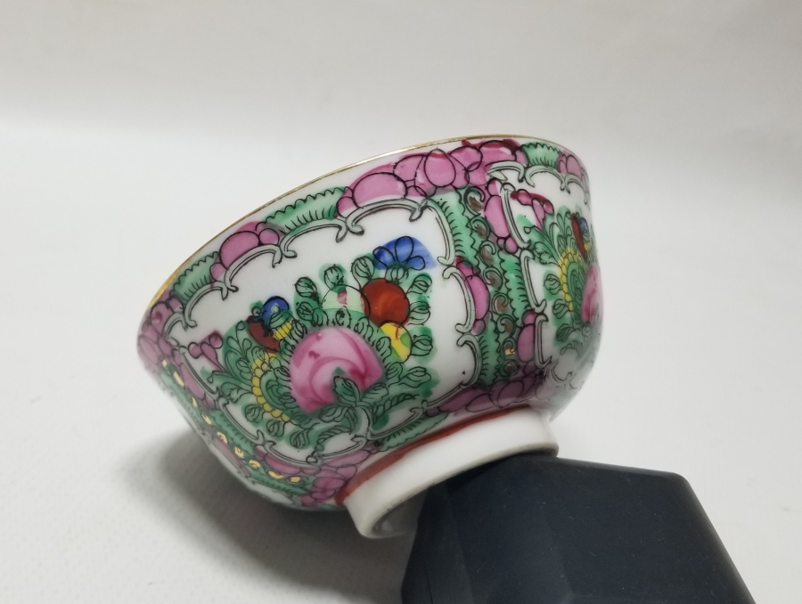 ALTI DAMGALI EL BOYAMA ANTİKA UZAKDOĞU KASE