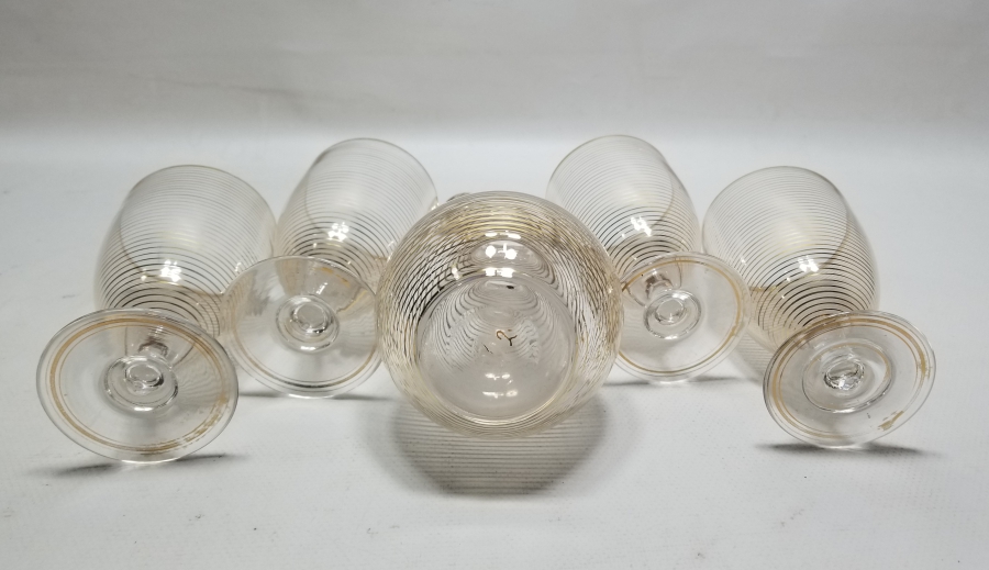 ÜZERİ ALTIN VARAKLI NADİR ÇEŞM-İ BÜLBÜL ŞERBET TAKIMI