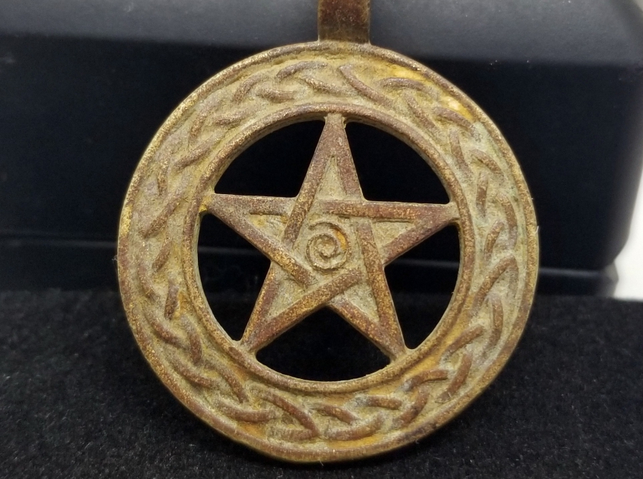 OSMANLI DÖNEMİ AY YILDIZLI BRONZ KOLYE UCU