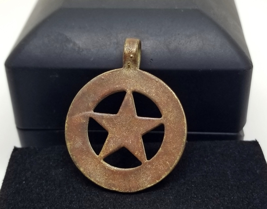 OSMANLI DÖNEMİ AY YILDIZLI BRONZ KOLYE UCU