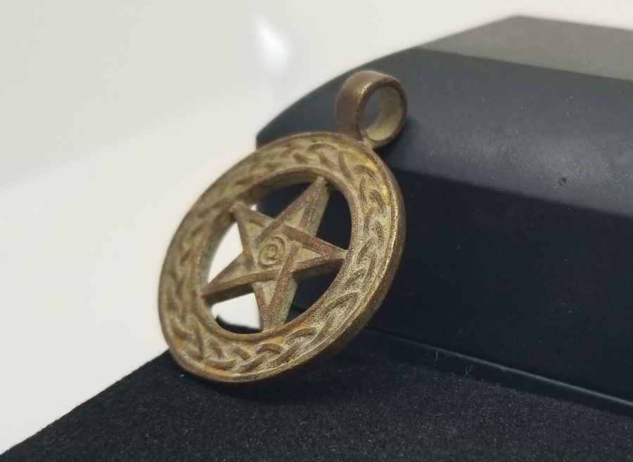 OSMANLI DÖNEMİ AY YILDIZLI BRONZ KOLYE UCU