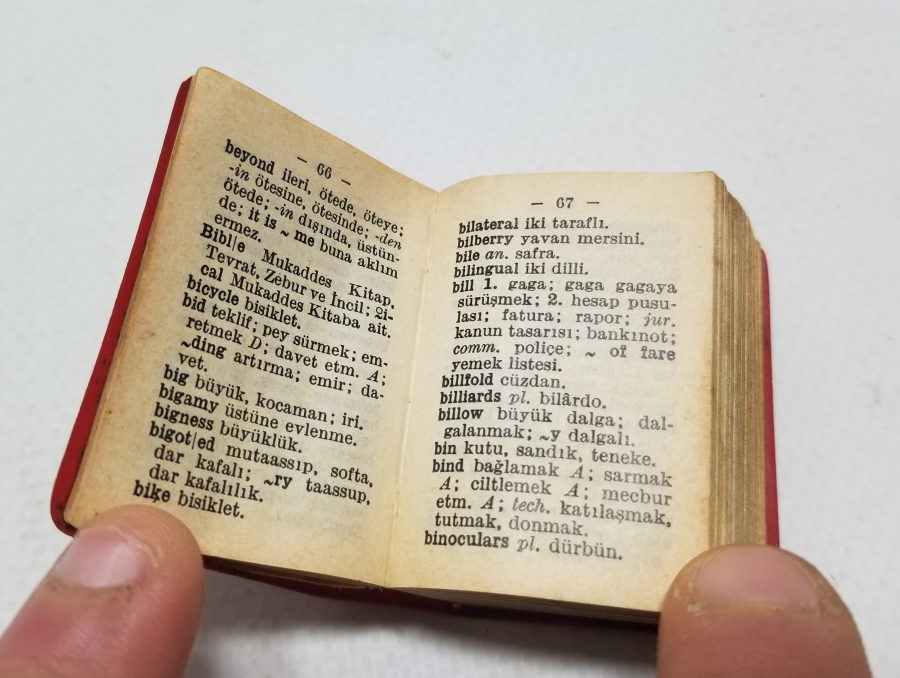 MİNİ BOY ANTİKA TÜRKÇE - İNGİLİZCE SÖZLÜK