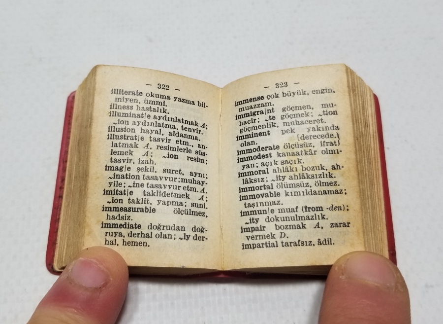 MİNİ BOY ANTİKA TÜRKÇE - İNGİLİZCE SÖZLÜK