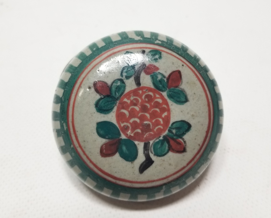 ALTI YAZILI UZAKDOĞU YAPIMI ANTİKA MÜREKKEP KASESİ