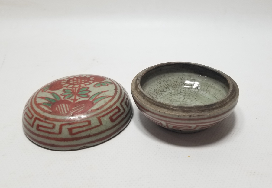 ALTI YAZILI ANTİKA UZAKDOĞU MÜREKKEP KASESİ