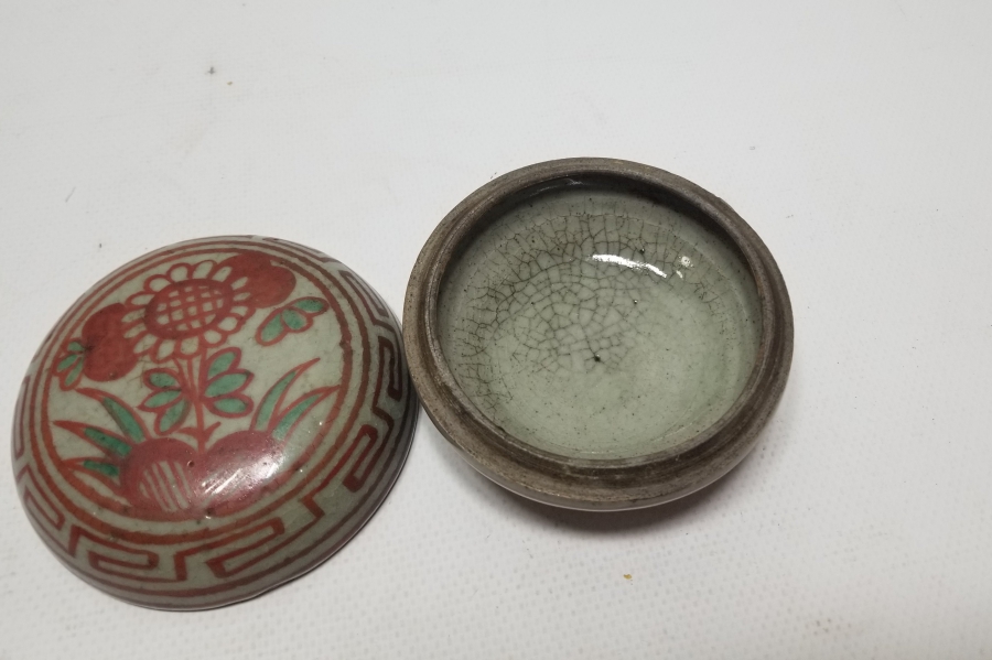 ALTI YAZILI ANTİKA UZAKDOĞU MÜREKKEP KASESİ