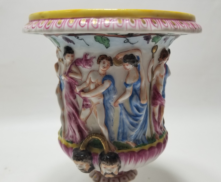 OSMANLI DÖNEMİ NADİR TİPTE EL BOYAMA SUNAK KASESİ