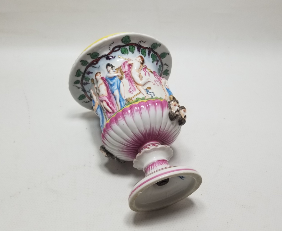 OSMANLI DÖNEMİ NADİR TİPTE EL BOYAMA SUNAK KASESİ