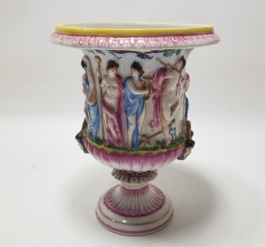 OSMANLI DÖNEMİ NADİR TİPTE EL BOYAMA SUNAK KASESİ