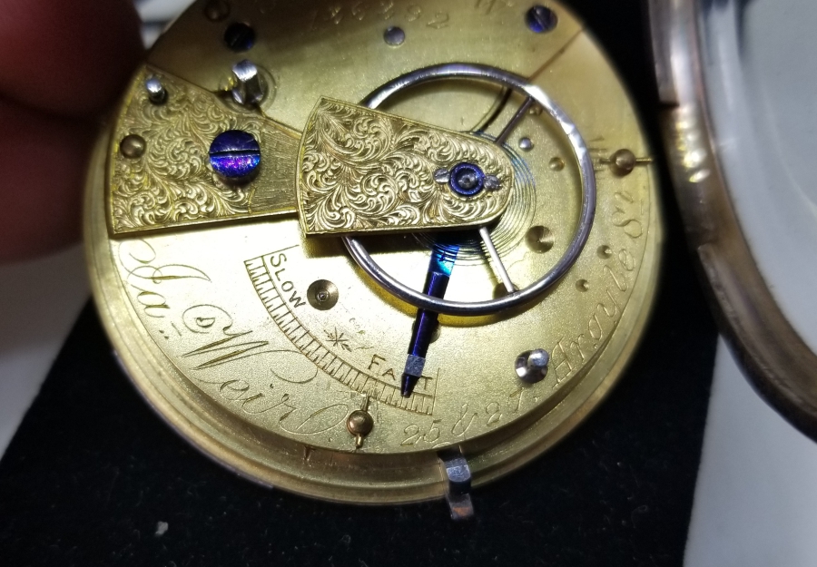 NADİR TİPTE GÜMÜŞ KASA YARIM PRİOR CEP SAATİ