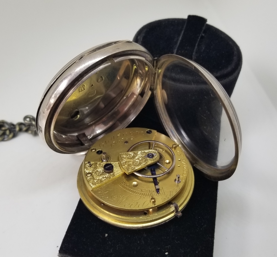 NADİR TİPTE GÜMÜŞ KASA YARIM PRİOR CEP SAATİ