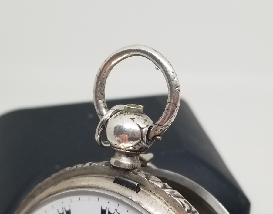 OSMANLI DÖNEMİ NADİR TİPTE GÜMÜŞ KASA KURMALI CEP SAATİ