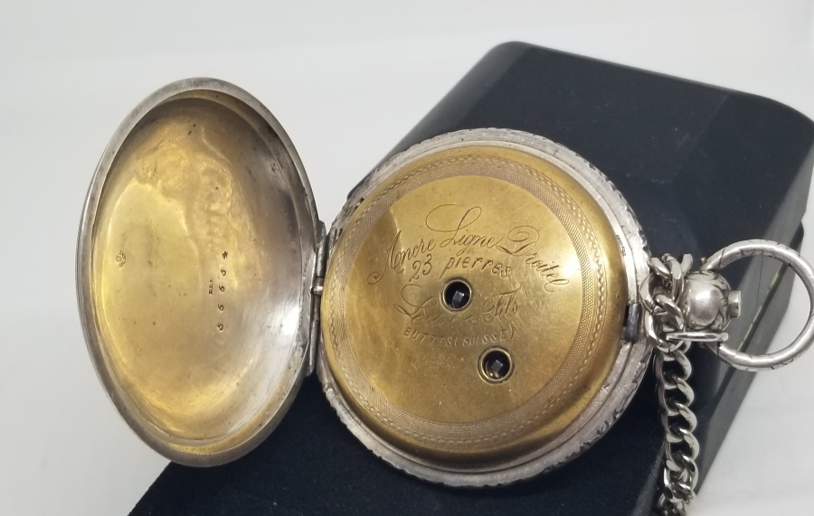 OSMANLI DÖNEMİ NADİR TİPTE GÜMÜŞ KASA KURMALI CEP SAATİ