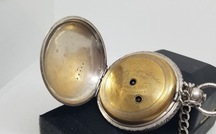 OSMANLI DÖNEMİ NADİR TİPTE GÜMÜŞ KASA KURMALI CEP SAATİ