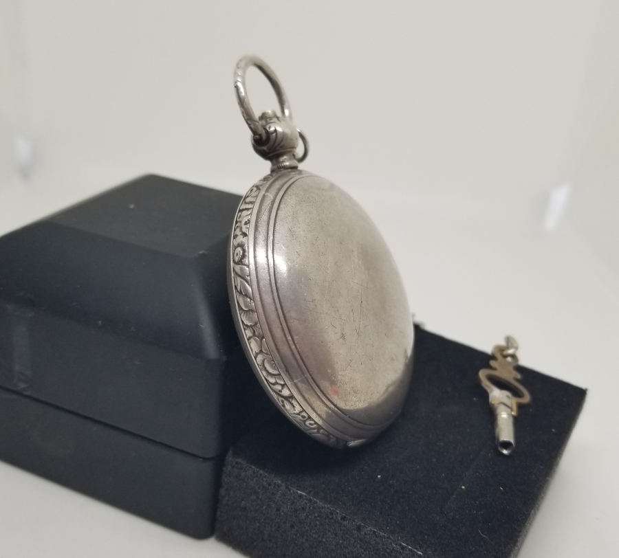 OSMANLI DÖNEMİ NADİR TİPTE GÜMÜŞ KASA KURMALI CEP SAATİ