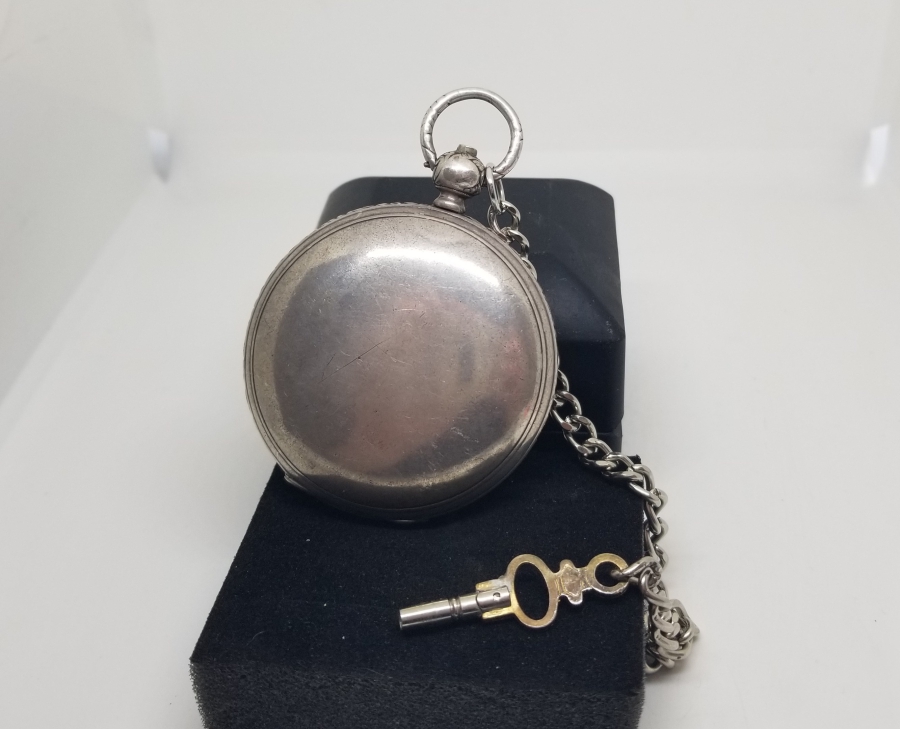 OSMANLI DÖNEMİ NADİR TİPTE GÜMÜŞ KASA KURMALI CEP SAATİ