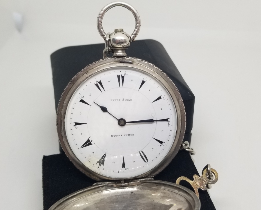 OSMANLI DÖNEMİ NADİR TİPTE GÜMÜŞ KASA KURMALI CEP SAATİ