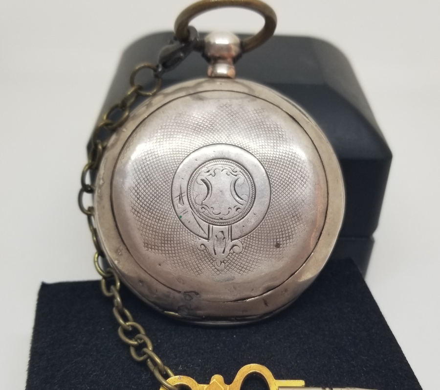 K. MAKOULIAN CONSTANTINOPLE KADRANLI GÜMÜŞ KASA ARKADAN KURMALI CEP SAATİ