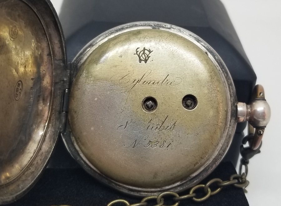 K. MAKOULIAN CONSTANTINOPLE KADRANLI GÜMÜŞ KASA ARKADAN KURMALI CEP SAATİ