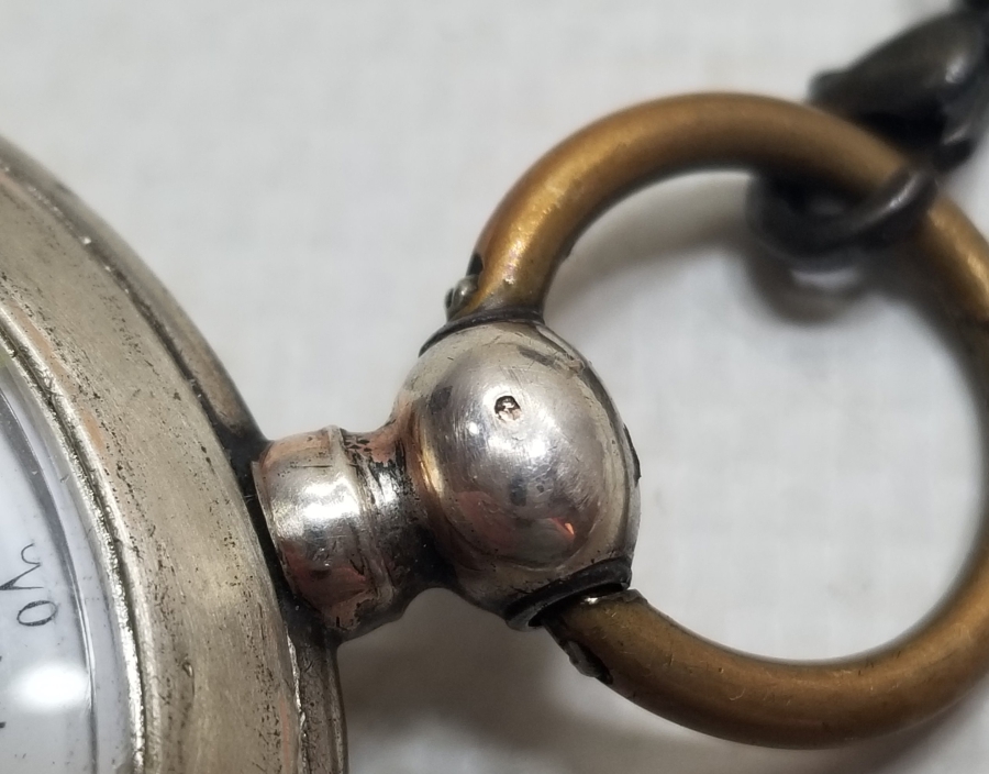 K. MAKOULIAN CONSTANTINOPLE KADRANLI GÜMÜŞ KASA ARKADAN KURMALI CEP SAATİ