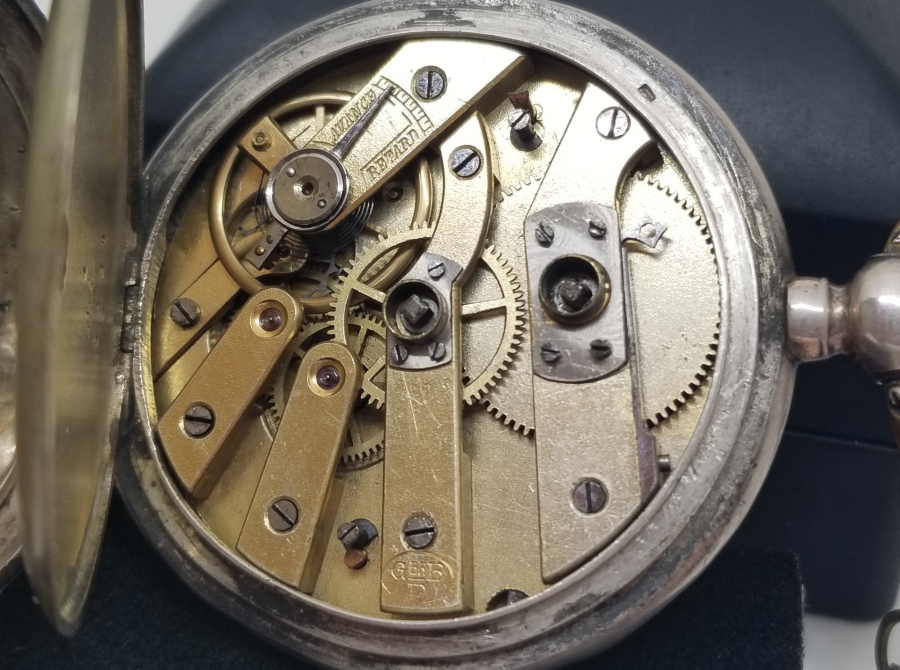 K. MAKOULIAN CONSTANTINOPLE KADRANLI GÜMÜŞ KASA ARKADAN KURMALI CEP SAATİ