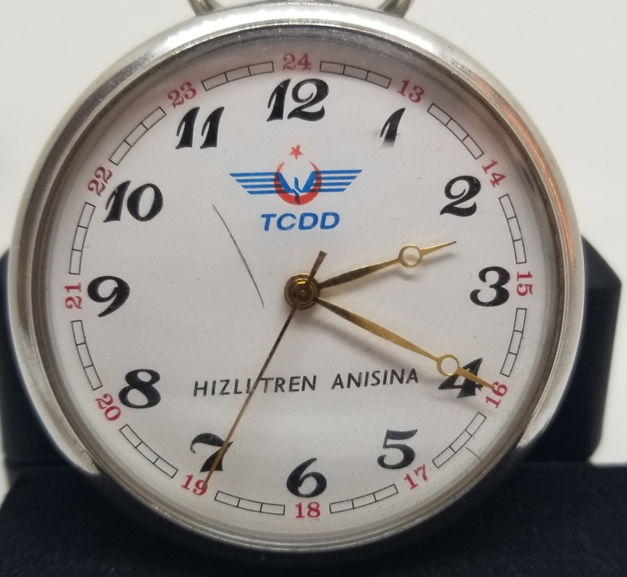 HIZLI TREN AÇILIŞ HATIRASI KURMALI CEP SAATİ