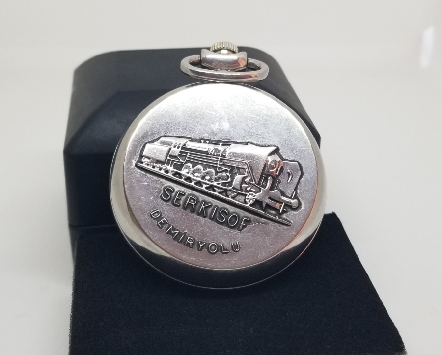 HIZLI TREN AÇILIŞ HATIRASI KURMALI CEP SAATİ