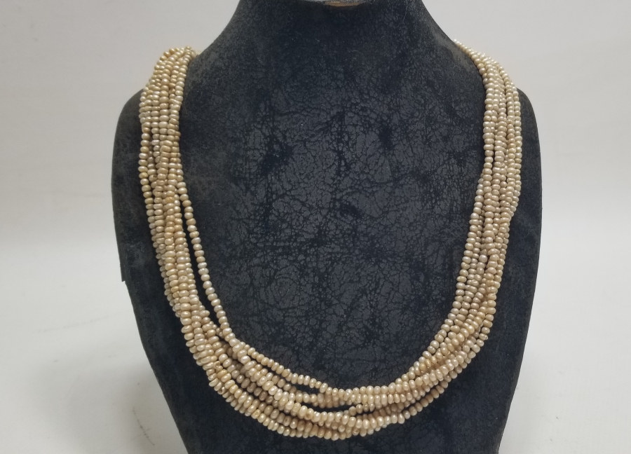 OSMANLI DÖNEMİ BÜYÜK BOY TAM TUR İNCİ GERDANLIK