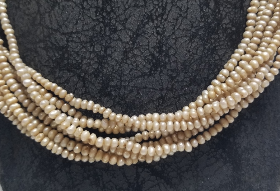 OSMANLI DÖNEMİ BÜYÜK BOY TAM TUR İNCİ GERDANLIK