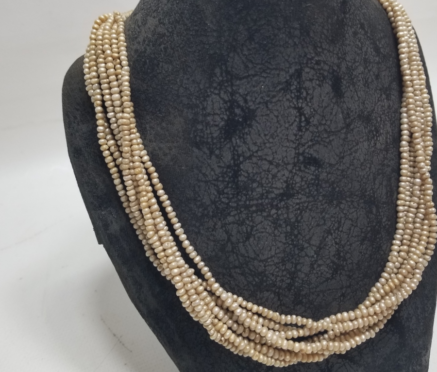 OSMANLI DÖNEMİ BÜYÜK BOY TAM TUR İNCİ GERDANLIK