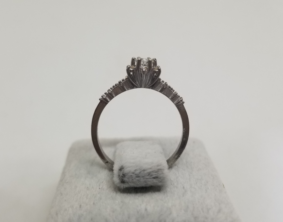 YILDIZ FORMLU PIRLANTA TAŞLI TEKTAŞ YÜZÜK