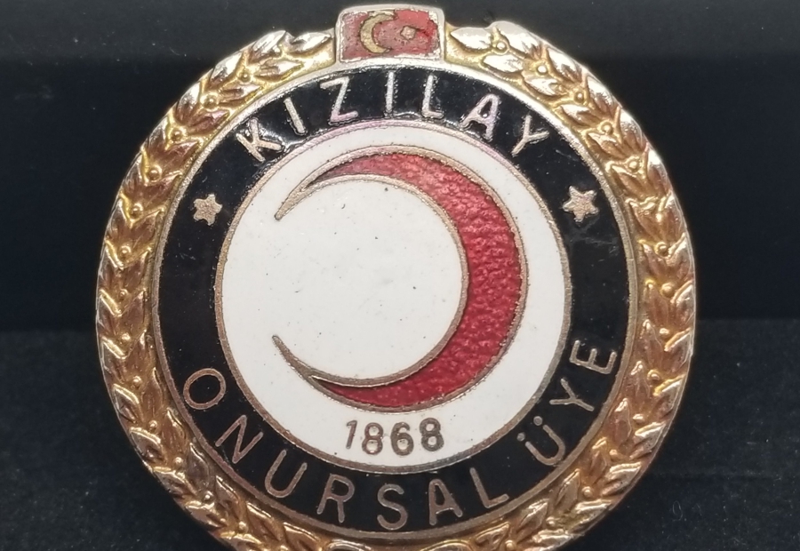 ÇOK NADİR KIZILAY ONURSAL ÜYE ROZETİ