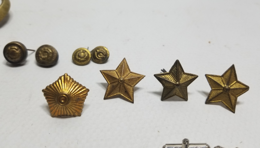 ANTİKA ASKER DÜĞME VE APOLET PARÇALARI LOTU