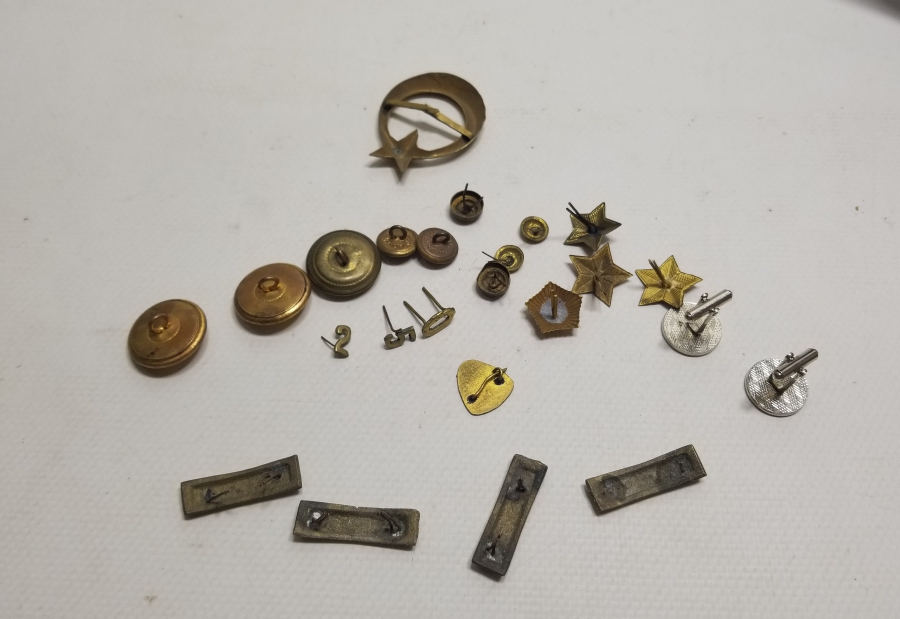 ANTİKA ASKER DÜĞME VE APOLET PARÇALARI LOTU