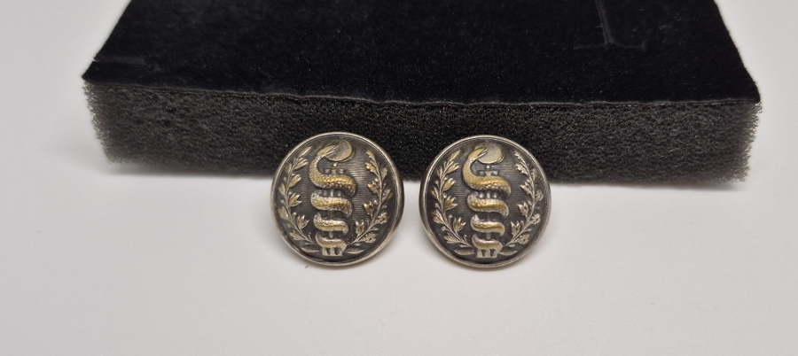 ÇOK NADİR OSMANLI TABİP SUBAY CEKET DÜĞMESİ