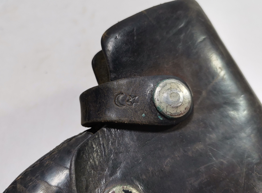 ÜZERİ AY YILDIZ FİGÜRLÜ OSMANLI SUBAY TABANCA KILIFI