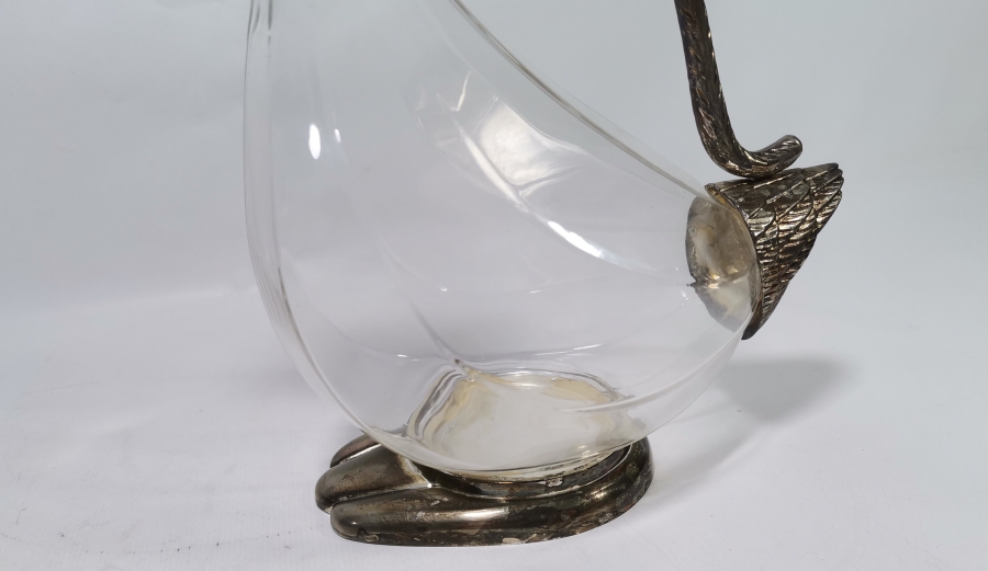 ÖRDEK FORMUNDA YAPILMIŞ ANTİKA FRANSIZ SÜRAHİ