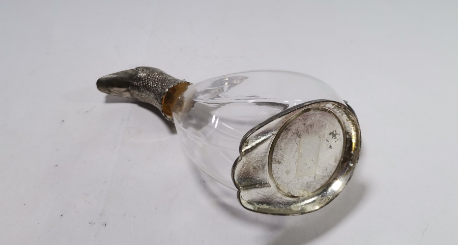 ÖRDEK FORMUNDA YAPILMIŞ ANTİKA FRANSIZ SÜRAHİ