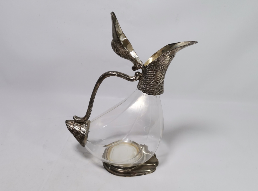 ÖRDEK FORMUNDA YAPILMIŞ ANTİKA FRANSIZ SÜRAHİ