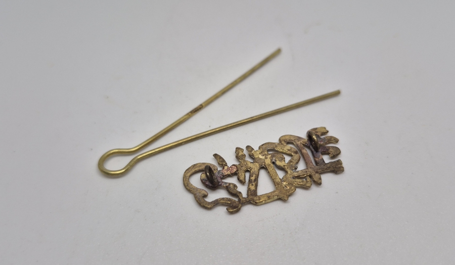 MİDİLLİ MEKTEBİ YAZILI OSMANLI DÖNEMİ ÖĞRENCİ YAKA ROZETİ