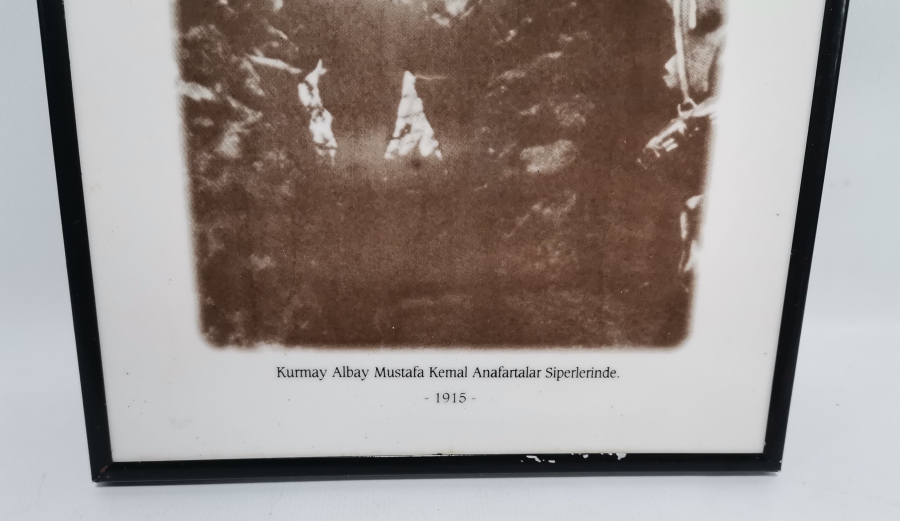 KÜTAHYA SERAMİK ÖZEL SERİ ANAFARTALAR CEPHESİNDE ATATÜRK GÖRSELLİ PANO