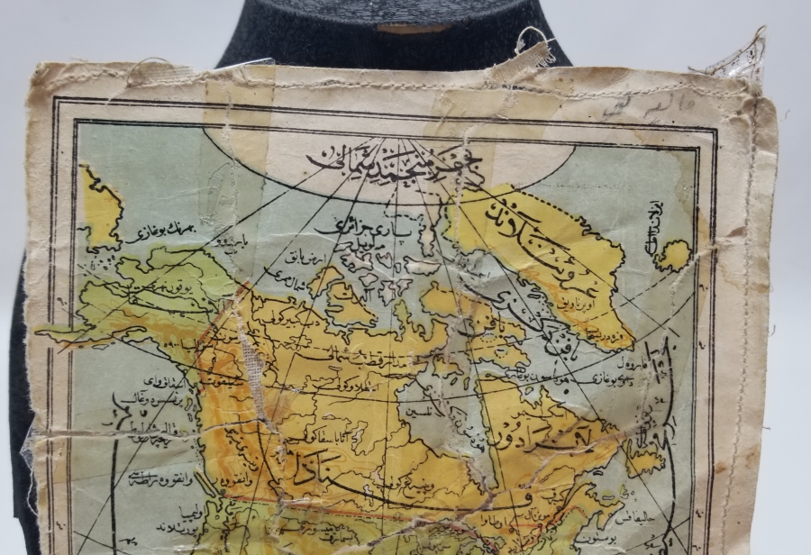 OSMANLICA KUZEY AMERİKA HARİTASI