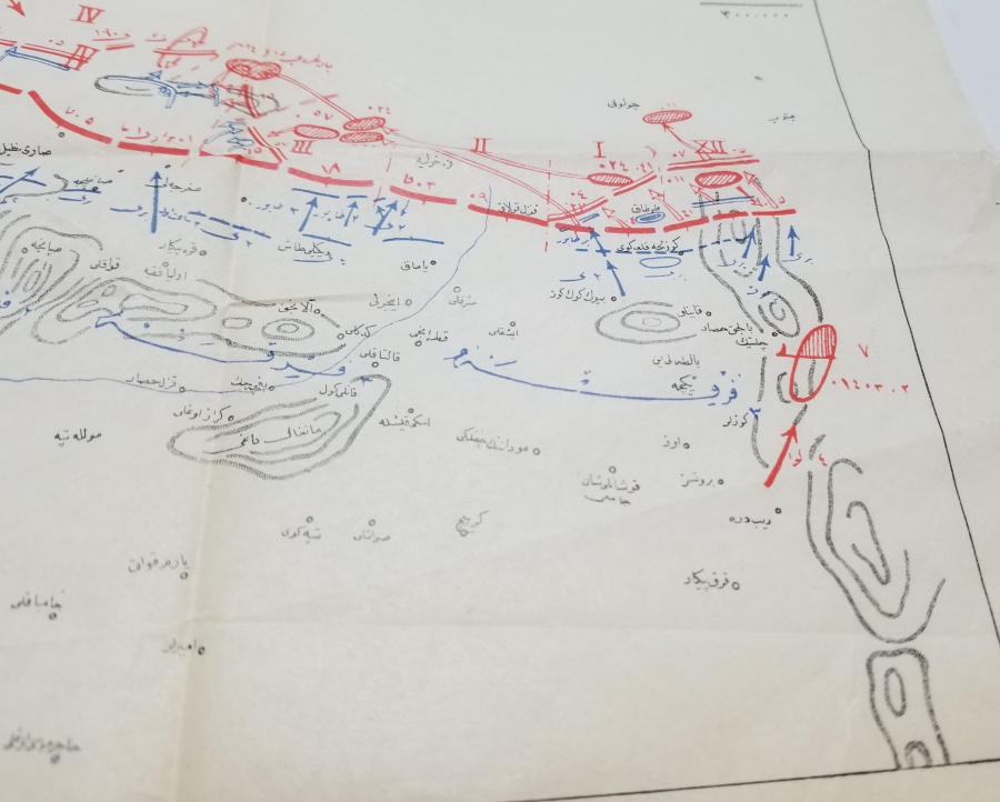 OSMANLICA SAKARYA MUHAREBESİ KROKİSİ