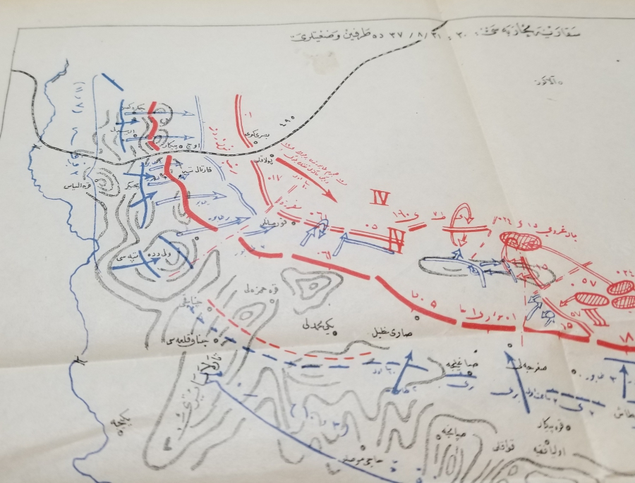 OSMANLICA SAKARYA MUHAREBESİ KROKİSİ