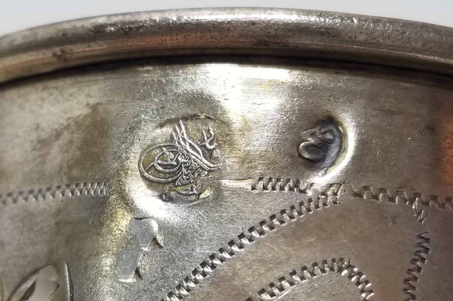 ABDÜLHAMİD HAN DÖNEMİ ALTIN VERMEYLİ VE TUĞRALI GÜMÜŞ SU BARDAĞI