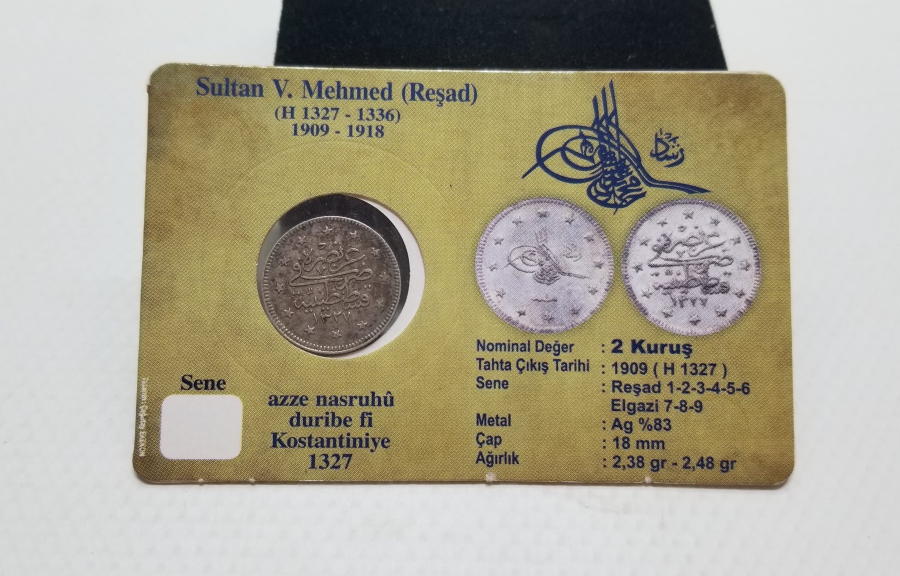 SULTAN MEHMET REŞAD HAN DÖNEMİ GÜMÜŞ 2 KURUŞ MECİDİYE