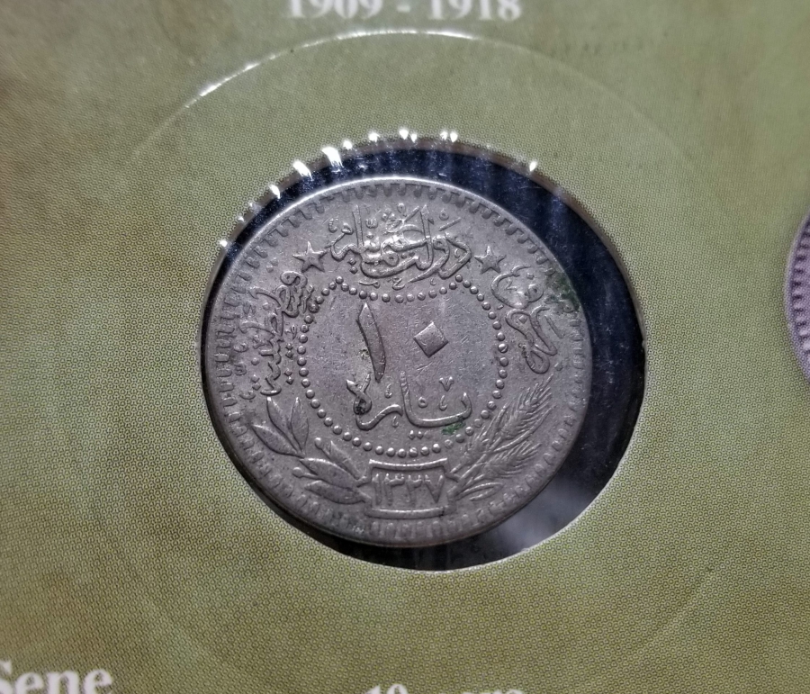 MEHMET REŞAT HAN DÖNEMİ KOLEKSİYONLUK NİKEL 10 PARA